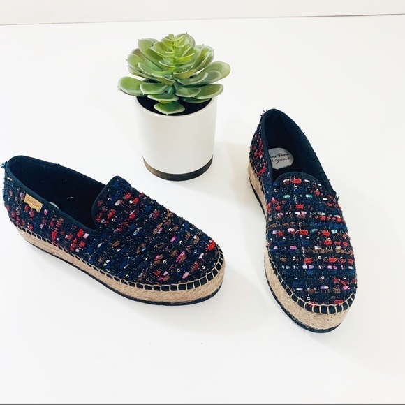 Tony Pons Origens Tweed Espadrille Slip On - Picture 2 of 8